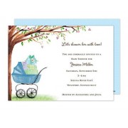 Baby Shower Invitations, Beautiful Carriage Blue, Bonnie Marcus